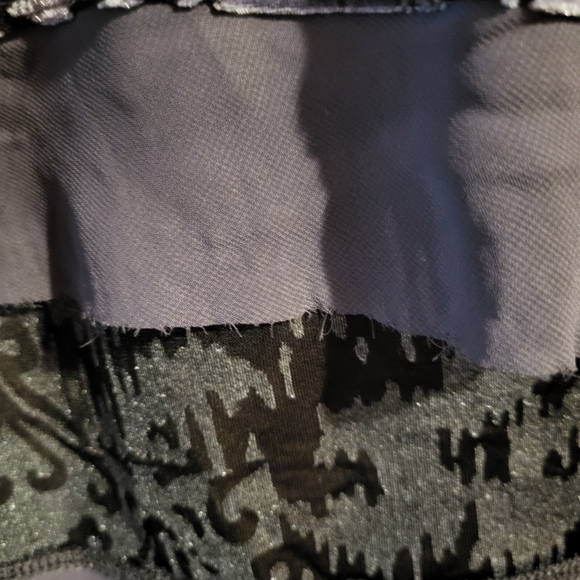 Simply Vera Wang Whimsigoth Velvet Burnout Top Size Large Purple Fairy Grunge - Picture 3 of 6